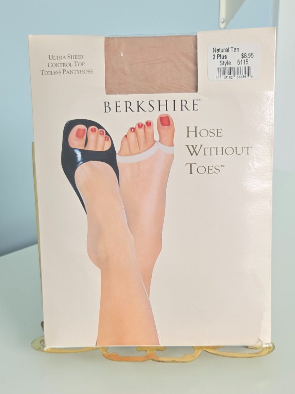 BERKSHIRE ULTRA SHEER CONTROLTOP TOELESS PANTYHOSE, SIZE 2 plus NWT
